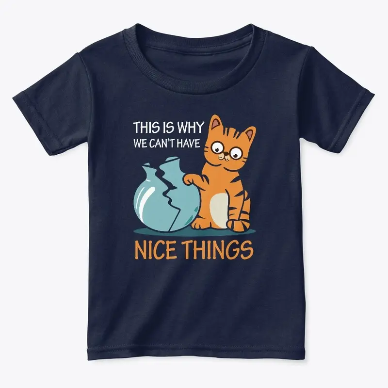 Nice Things broken by Cat Tee