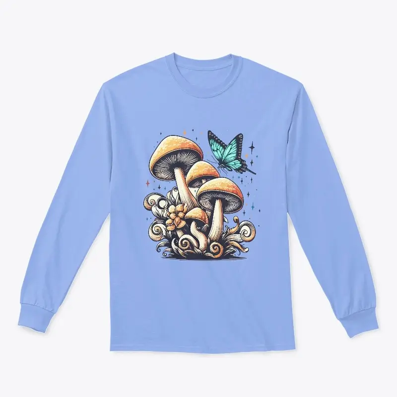 Butterfly on The Mushroom  T-Shirt