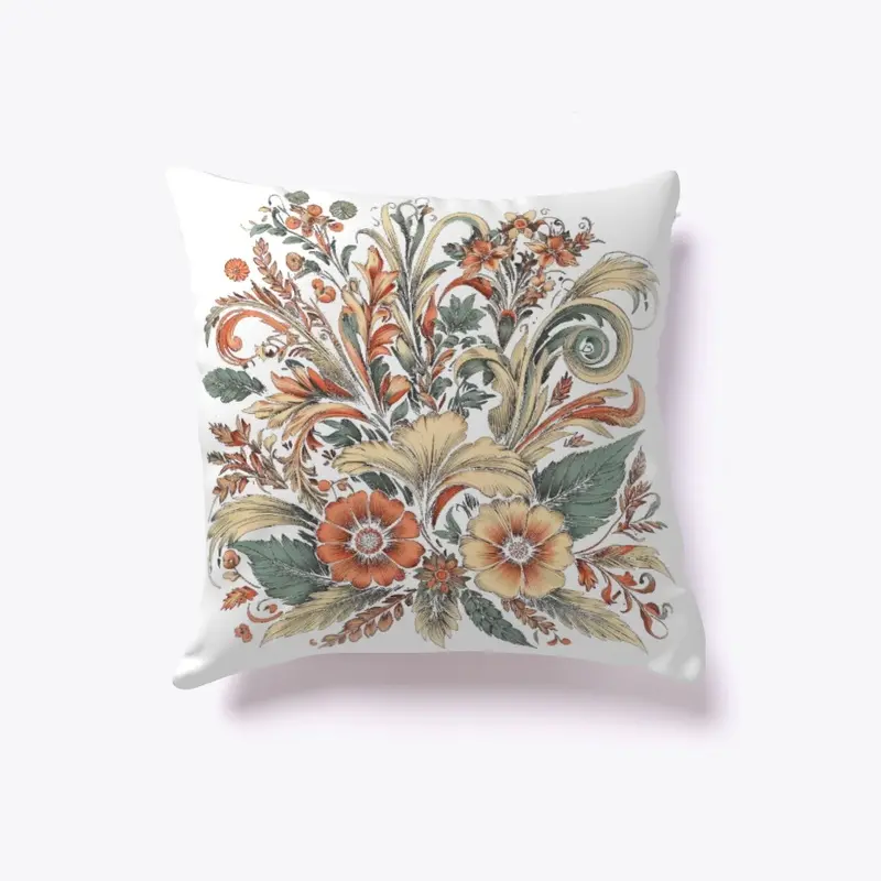 Stylish Floral Pillow