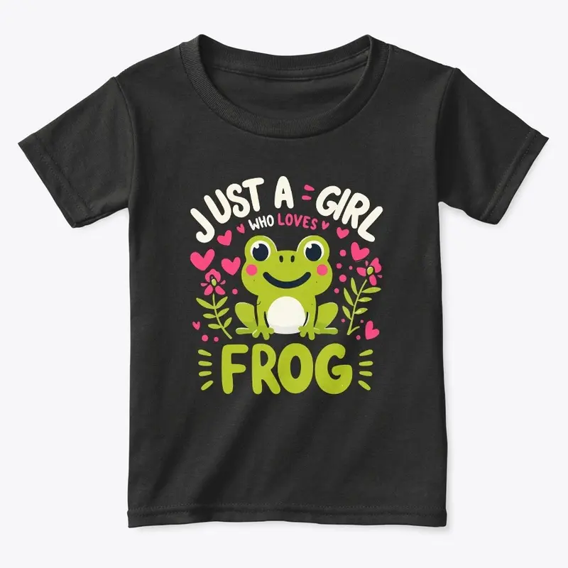 Little Girl Frog T-Shirt